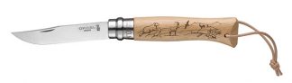 Нож Opinel серии Tradition Animalia №08, рисунок - гора