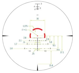 Оптический прицел Vortex Venom 1-6x24 Сетка