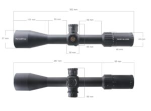 Прицел Vector Optics Taurus HD 6-24x50 размеры