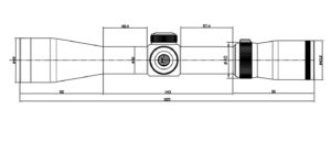 Оптический прицел BRITE WA3X 3-9X42 размеры