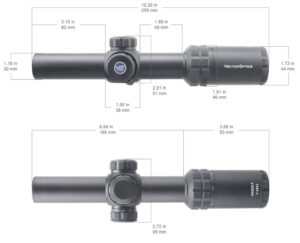 Vector Grizzly 1-4x24 размеры