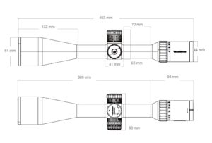 Оптический прицел Vector Optics Continental x8 6-48х56 размеры