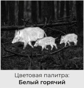 Цветовая палитра белый горячий